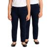 dELiA*s Girls School Uniform Pants - 2 Pack Stretch Twill Basic Khaki Pants Jeggings and Flare Uniform Pants for Girls (4-16), Size 10, Navy Jegging view 1