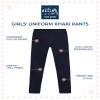 dELiA*s Girls School Uniform Pants - 2 Pack Stretch Twill Basic Khaki Pants Jeggings and Flare Uniform Pants for Girls (4-16), Size 10, Navy Jegging view 2