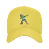 BASTU The Zombie Does A Tap Dance with A Machete in His Head Baseball Cap for Men Women Dad Hat Classic Adjustable Golf Hats Yellow view 1