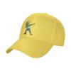 BASTU The Zombie Does A Tap Dance with A Machete in His Head Baseball Cap for Men Women Dad Hat Classic Adjustable Golf Hats Yellow view 2