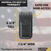 Hero's Pride Universal AirTek Tourniquet Holder, Leather TQ Pouch for Tactical Duty Belts, Duty Gear & EDC Case Fits Most Tourniquets Including CAT Gen 7, Lightweight Design, Basket Weave Finish view 2