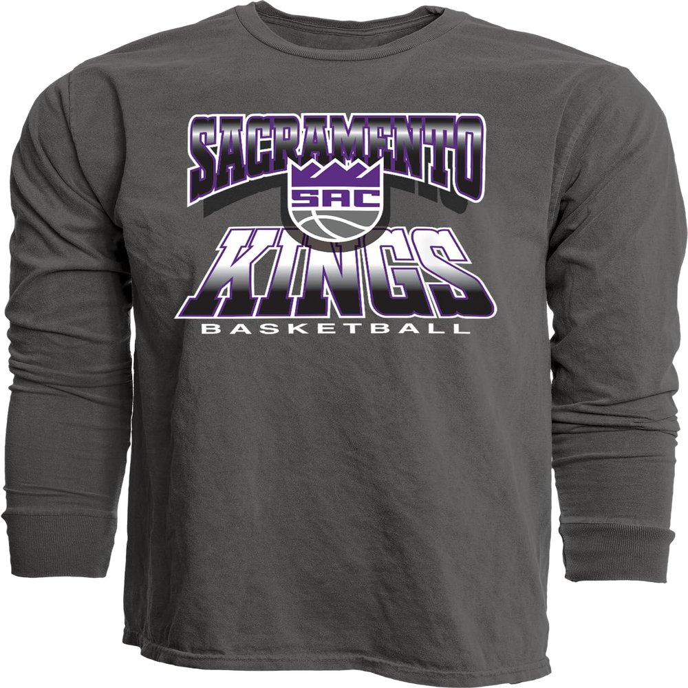 Sacramento Kings NBA Officially Licensed Long Sleeve T-Shirt Ringspun Alternate Color Icon, Medium