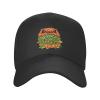 BASTU Melting Zombie Burger Baseball Cap for Men Women Dad Hat Classic Adjustable Golf Hats Black view 1