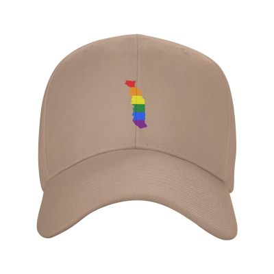 LGBT Flag Map of Togo Baseball Cap for Men Women Dad Hat Classic Adjustable Golf Hats Natural