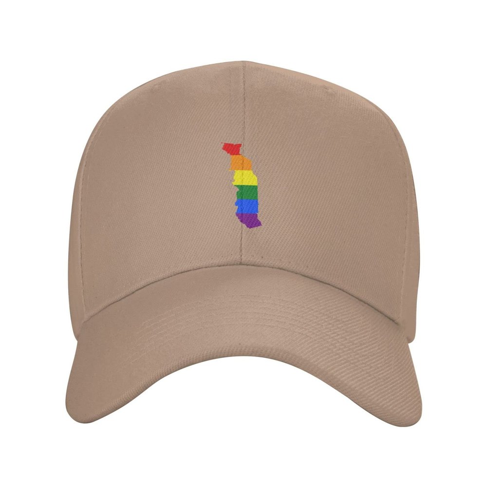 LGBT Flag Map of Togo Baseball Cap for Men Women Dad Hat Classic Adjustable Golf Hats Natural