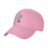 BASTU Fast Food Cute Burger and Fries Baseball Cap for Men Women Dad Hat Classic Adjustable Golf Hats Pink view 2