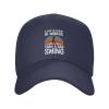 A Bad Attitude is Worse Than A Bad Swing Baseball Cap for Men Women Dad Hat Classic Adjustable Golf Hats Navy Blue view 1