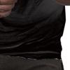 Gsywaipei Men Round Neck Thin Shirts Loose Solid Muscle Classic T-Shirt Crewneck Cotton Male Short Sleeved (Medium,Black) view 4