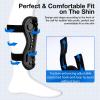 2 Pairs Soccer Shin Guards for Toddler Kids Youth, Soccer Shin Pads with Adjustable Double Strap for 3-14 Years Old Boys Girls Child Teens view 2