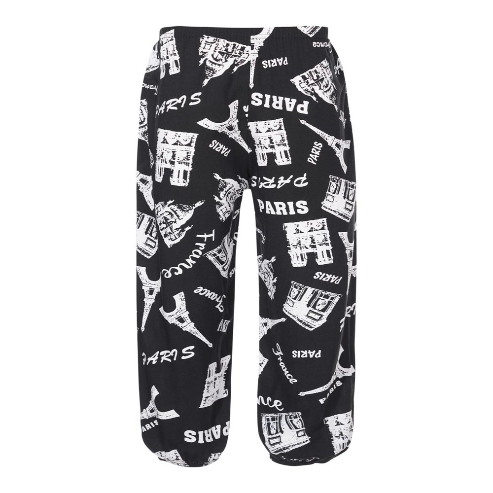 Freebily Kids Girls Elastic Waist Bohemian Harem Pants Summer Beach Hippie Trousers Yoga Dance Pilates Bloomers Activewear Type FD 4-5 Years