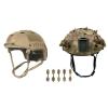 LOOGU Fast BJ Base Jump Tactical Helmet for Airsoft with 12-in-1 Headwear and Helmet Cover view 1