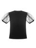 Alvivi Baby Girls Short Puff Dots Sleeve Tee Tops Pure Color Round Neck Ribbed Girls' Tees Travel Picnic Holiday Black 2-3 Years view 3