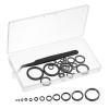 PATIKIL Fishing Rod Repair Kit 0.13-1.18in, 24Pcs 12 Size Ceramic Guides Ring Replacements Fishing Pole Eyelet Repair for Saltwater Freshwater, Black view 1