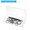 PATIKIL Fishing Rod Repair Kit 0.13-1.18in, 24Pcs 12 Size Ceramic Guides Ring Replacements Fishing Pole Eyelet Repair for Saltwater Freshwater, Black view 3