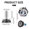 6 Pcs 8mm Bike Hex Crank arm Fixing Bolt Crank Arm Fixing Bolts Bike Hex Crank Screws with Caps Bottom Bracket Screws for Square Cranksets view 2