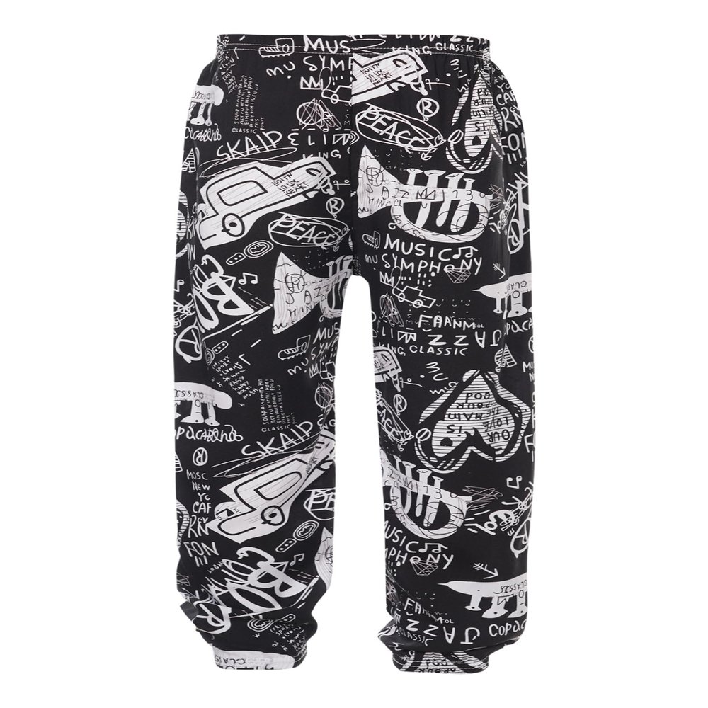 Freebily Kids Girls Elastic Waist Bohemian Harem Pants Summer Beach Hippie Trousers Yoga Dance Pilates Bloomers Activewear Type EC 7-8 Years