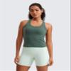 CRZ YOGA Butterluxe Racerback Tank Tops for Women - Yoga Workout Casual Gym Athletic Camisole Tight Sleeveless Shirts Dark Forest Green XX-Small view 2