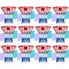 NEIJIANG Basketball Net Replacement, 2025 Upgrade Thick Professional Basketball Nets Heavy Duty Outdoor, All Weather Anti Whip Color Never Fade -12 Loops (Red White Blue) view 1