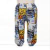 Freebily Kids Girls Elastic Waist Bohemian Harem Pants Summer Beach Hippie Trousers Yoga Dance Pilates Bloomers Activewear Type GC 7-8 Years view 4