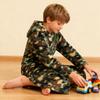 E.W Apparel Boys Fleece Robe Girls Hooded Bathrobe Toddlers Soft Fuzzy Robe for Kids(Camouflage,11-12 Years) view 4