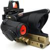 AWETHE Tactical Riser Scope Mount for Fiber Optic Sight, with Adapter Plate and Offset Optic Base Set Compatible with RMR/T2 Red Dot Sight, Tan (Fiber Optic Scope Mount & Offset Mount) view 2