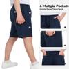 TLAENSON Boys Lightweight Cargo Shorts Youth Drawstring Quick Dry Shorts Kids Water Repellent Hiking Short with Zipper Pockets Navy 13-14 Years/Size 170 view 3