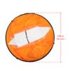 Keenso Kayak Wind Sail, Compact Design with Clear Window for Rowing Boats Canoe (Orange view 4