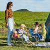 Busy Bee Kids Camping Chair with Foldable Side Table, Lightweight, Flat Folding, Compact and Portable, Perfect Kid Beach Chairs, Supports 150 Lbs. view 2