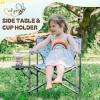 Busy Bee Kids Camping Chair with Foldable Side Table, Lightweight, Flat Folding, Compact and Portable, Perfect Kid Beach Chairs, Supports 150 Lbs. view 4