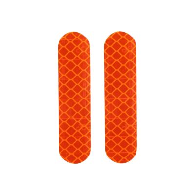 UFDIPLMY 4ps Front Fork Cover Rflective Sticker Decoration F20 F30 F40 E-Scooter Front Wheel Warning Left Right Dustproof Sticker (Color : Orange)