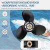 Qiclear Upgrade OEM 13 Spline Tooth Aluminum Outboard Boat Propeller for Mercury Motos 30/35/40/45/50/55/60/70HP, Rh (11 1/8 x13) view 3
