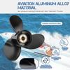 Qiclear Upgrade OEM 13 Spline Tooth Aluminum Outboard Boat Propeller for Mercury Motos 30/35/40/45/50/55/60/70HP, Rh (11 1/8 x13) view 4