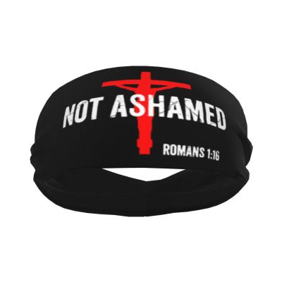 Piguncle Not Ashamed Romans 116 Christian Sports Sweatband Defense Zone: Premium Quality Headbands for Active Lifestyles