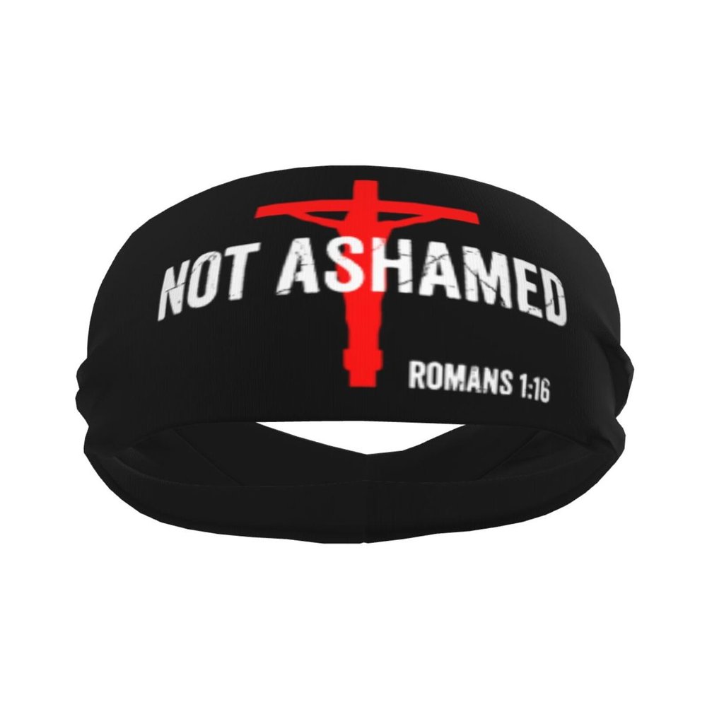 Piguncle Not Ashamed Romans 116 Christian Sports Sweatband Defense Zone: Premium Quality Headbands for Active Lifestyles