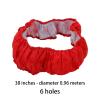 QSTDGVPW Trampoline Spring Cover Jumping Bed Cover, Round Tear Resistant Trampoline Accessories Surround Guard Trampoline Cover, 38inch 6 Holes view 4