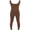 FEESHOW Mens Spandex Bodysuit Long Sleeve Unitard Dance Leotard Bodysuit for Sports Costume Brown X-Large view 3
