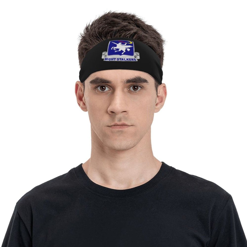 160th Soar Emblem Headbands for Men Women Wicking Sports Sweatband for Running Basketball Yoga Hairbands
