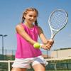 Auranso Girls Tank Tops Racerback Sleeveless UPF 50+ Quick Dry Kids Athletic Shirts Sports Dance Workout Tops Rose Red 9-10 Years view 3