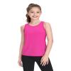 Auranso Girls Tank Tops Racerback Sleeveless UPF 50+ Quick Dry Kids Athletic Shirts Sports Dance Workout Tops Rose Red 9-10 Years view 4