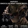 Zhongren Dummy Tactical AN/PVS31 Model, Dummy Night Vision Goggles for Tactical Helmet NVG Mount Airsoft Cosplay Display Movie Props-No Function (AN/PVS31 Model, Black) view 2