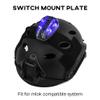 QIRUIMY Tactical Helmet IR Strobe Light, Identification Light with Optional 4 Modes, Survival Signal for Outdoor Sports (Black Base-Blue) view 2