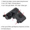 NECARL Tactical Helmet Light with Red Light + White Task Lamp + IR Strobe Beacon, 5 LED Beads Survival Signal Light with Helmet Light Mount for ARC/MICH Helmet/Guide Rail/Hat view 2