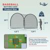 SHANTRA Batting Cage with Frame and Net, 13ft & 22ft Baseball Batting Cage for Backyard, Baseball & Softball Hitting Cage Netting for Outdoor Hitting & Pitching Practice,13139ft view 2