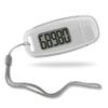 MOUNTTU 3D Steps Tracker,Best Step Counter for Walking LED Backlight USB Rechargeable Step Tracker with Removable Lanyard Accuratel Pedometers for Walking White view 1