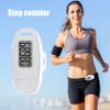 MOUNTTU 3D Steps Tracker,Best Step Counter for Walking LED Backlight USB Rechargeable Step Tracker with Removable Lanyard Accuratel Pedometers for Walking White view 4