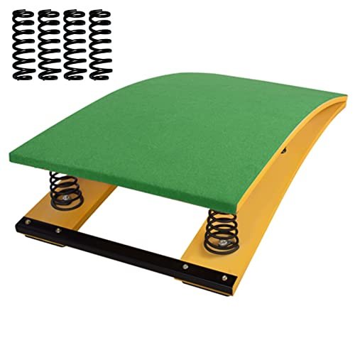 4 Spring Gymnastic Springboard for Young Kids, Junior Size Springboard Sport Equipment for Home Gyms Vaults Yoga - Load 65 Kg / 143 Lbs (Green)