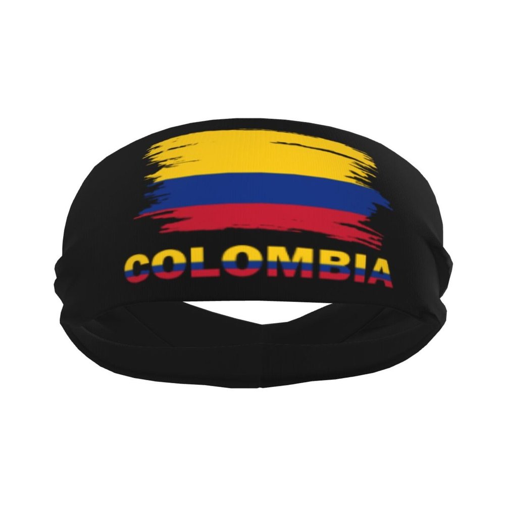 Piguncle Vintage Colombia Flag Sports Sweatband Defense Zone: Premium Quality Headbands for Active Lifestyles