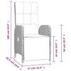 MNISDFL Outdoor Furniture Outdoor Chairs Front Porch Decor Patio Reclining Chairs with Cushions 2 pcs Poly Rattan Black view 2