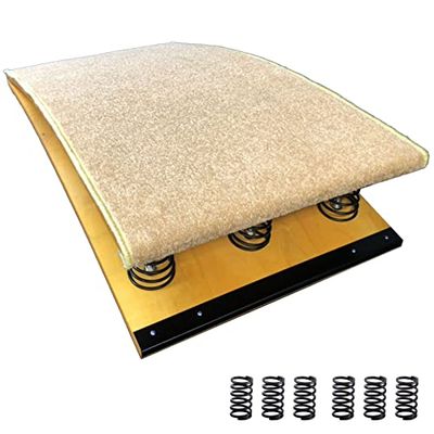6/9 Springs Students Jumping Aid Board Springboard for Vaulting Rear Flip, Hardwood Heavy Duty School Gymnastics Supplies Elastic Board (6 Springs 60X120Cm/23.6)