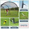 SHANTRA Batting Cage with Frame and Net, 13ft & 22ft Baseball Batting Cage for Backyard, Baseball & Softball Hitting Cage Netting for Outdoor Hitting & Pitching Practice,22139ft view 3